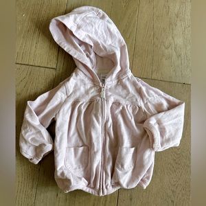 5/$20* Carter’s light pink zip-up hooded lightweight jacket with pockets- 18m